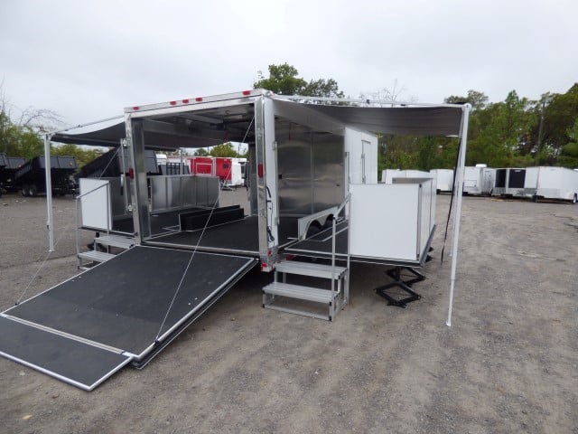 8.5' x 30' White Food Event Catering Concession Food Trailer