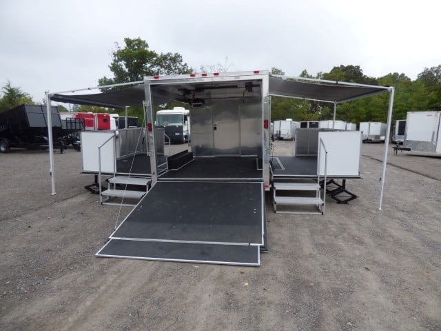 8.5' x 30' White Food Event Catering Concession Food Trailer