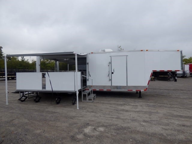 8.5' x 30' White Food Event Catering Concession Food Trailer