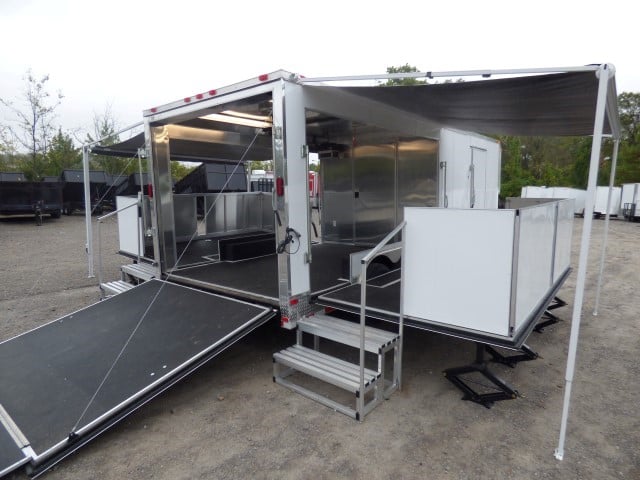 8.5' x 30' White Food Event Catering Concession Food Trailer