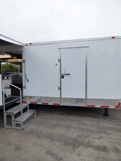 8.5' x 30' White Food Event Catering Concession Food Trailer