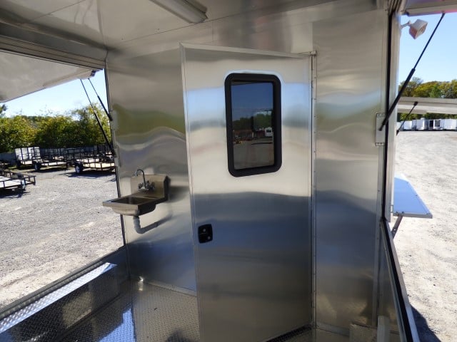 8.5' x 20' Concession Food Trailer Red Catering Event