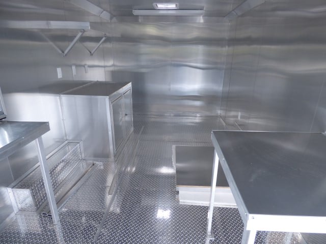 8.5' x 18' White Event Catering Concession Food Trailer