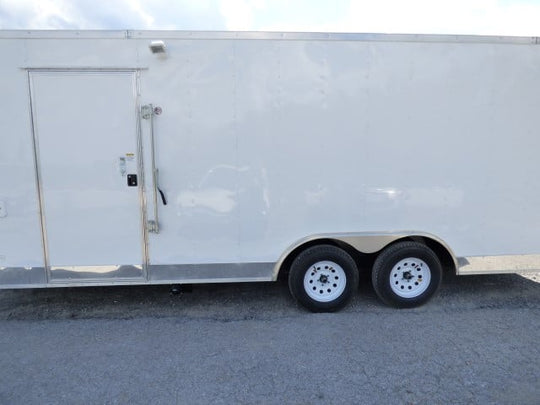 8.5' x 18' White Event Catering Concession Food Trailer