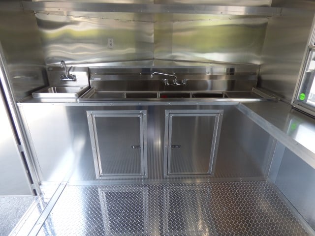 8.5' x 18' White Event Catering Concession Food Trailer