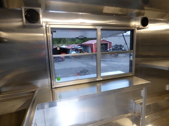 8.5' x 18' White Catering Event Concession Food Trailer With Appliances