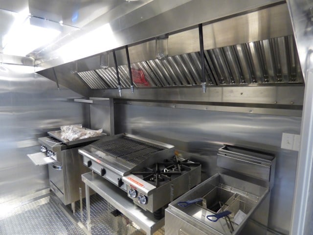 8.5' x 18' White Catering Event Concession Food Trailer With Appliances