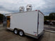 8.5' x 18' White Catering Event Concession Food Trailer With Appliances