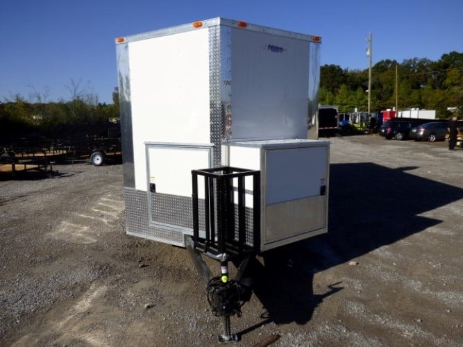 8.5' x 22' Concession Food White Catering Event Trailer