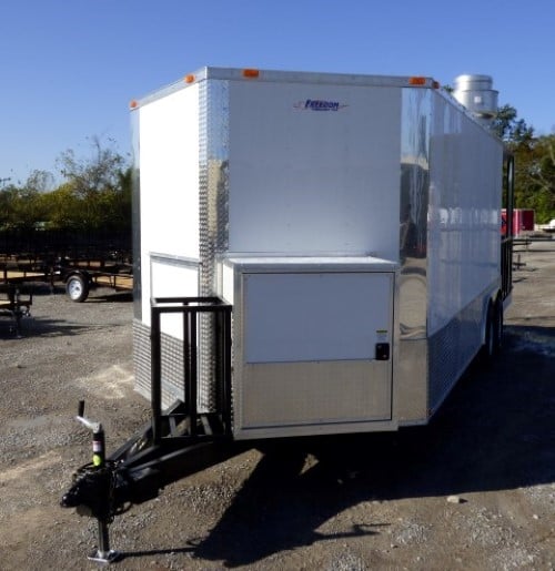 8.5' x 22' Concession Food White Catering Event Trailer