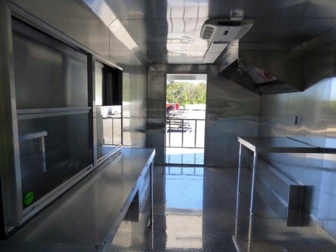 8.5' x 22' Concession Food White Catering Event Trailer