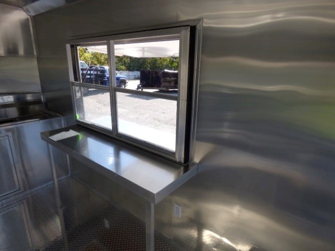 8.5' x 22' Concession Food White Catering Event Trailer