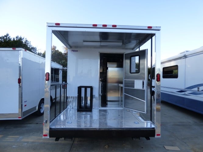 8.5' x 22' Concession Food White Catering Event Trailer