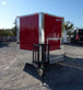 8.5' x 17' Concession Food Red Catering Event Trailer