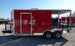 8.5' x 17' Concession Food Red Catering Event Trailer