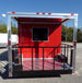 8.5' x 17' Concession Food Red Catering Event Trailer