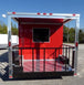 8.5' x 17' Concession Food Red Catering Event Trailer