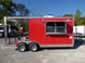 8.5' x 17' Concession Food Red Catering Event Trailer
