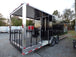 8.5' x 28' Black Concession Catering Event Food Trailer