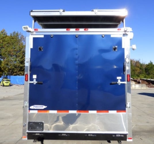 8.5' x 19' Concession Trailer Indigo Blue Marketing Stage Trailer