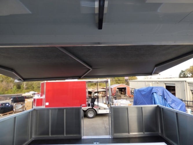 8.5' x 19' Concession Trailer Indigo Blue Marketing Stage Trailer