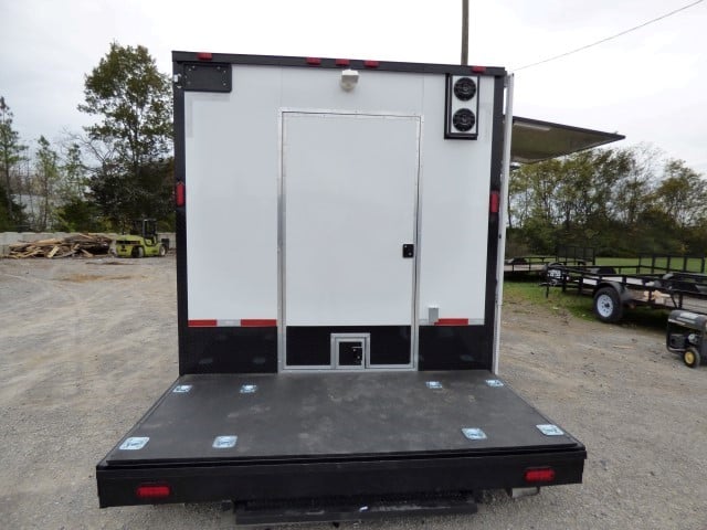 8.5' x 28' White Catering Event Trailer Concession Food Trailer