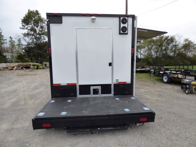 8.5' x 28' White Catering Event Trailer Concession Food Trailer