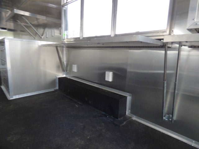 8.5' x 28' White Catering Event Trailer Concession Food Trailer