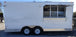 8.5' x 18' Concession Trailer White Catering Event