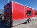 8.5' x 28' Concession Food Trailer Red Catering Event