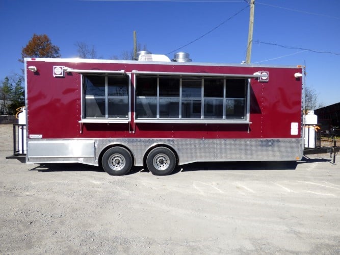 8.5' x 24' Concession Food Trailer Brandy Wine Catering Event