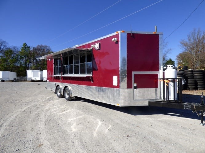 8.5' x 24' Concession Food Trailer Brandy Wine Catering Event