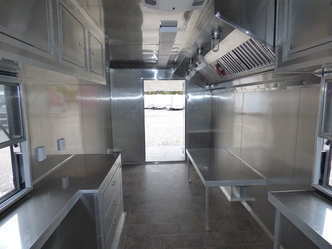 8.5' x 24' Silver Frost Catering Event Concession Food Trailer