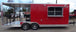 8.5' x 22' Concession Food Trailer Red Catering Event