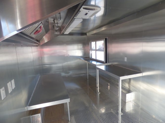 8.5' x 20' Cobalt Blue Catering Event Concession Food Trailer