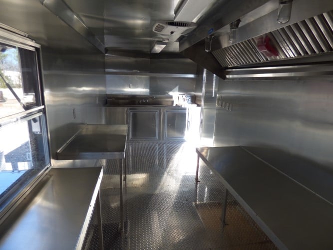 8.5' x 20' Cobalt Blue Catering Event Concession Food Trailer