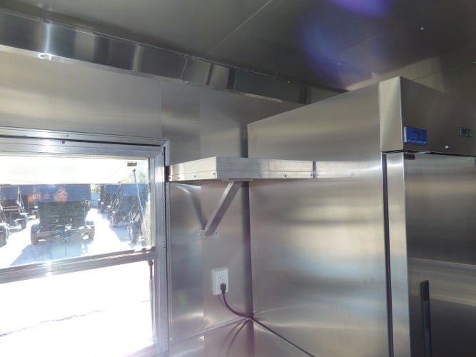 8.5' x 28' Black Catering Event Concession Food Trailer