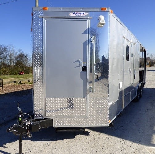 8.5' x 24' Concession Food Trailer Silver Frost BBQ Event Catering