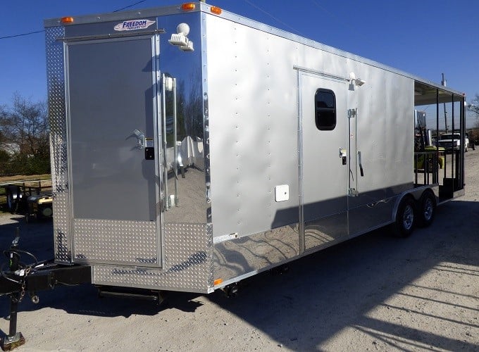 8.5' x 24' Concession Food Trailer Silver Frost BBQ Event Catering