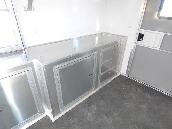 8.5' x 24' Concession Food Trailer Silver Frost BBQ Event Catering