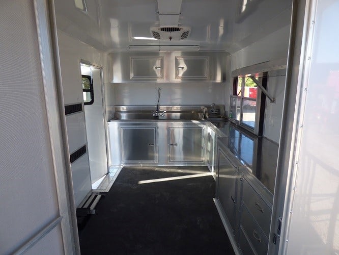 8.5' x 24' Concession Food Trailer Silver Frost BBQ Event Catering