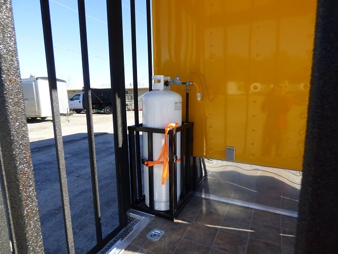 8.5' x 22' Yellow Concession Food Trailer With Appliances