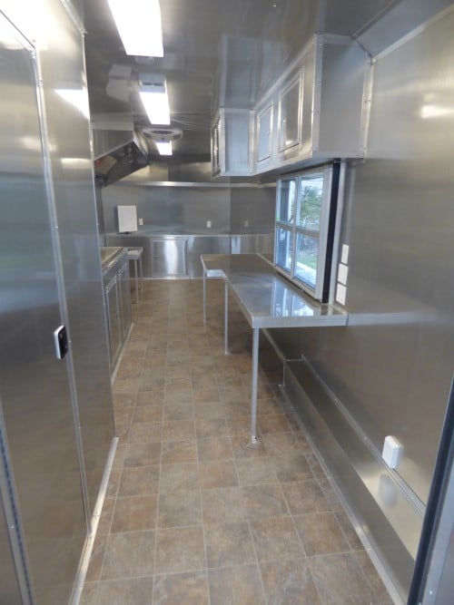 8.5' x 30' Concession Food Trailer Red BBQ Event Catering