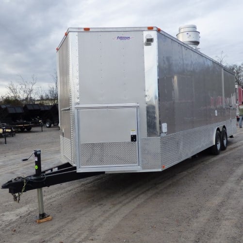 8.5' x 26' Concession Food Trailer Arizona Beige with Appliances