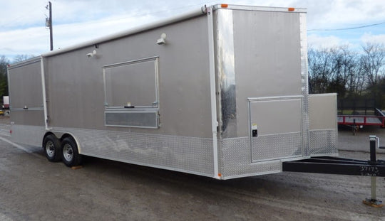 8.5' x 26' Concession Food Trailer Arizona Beige with Appliances