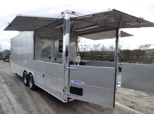 8.5' x 26' Concession Food Trailer Arizona Beige with Appliances