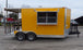 8.5' x 16' Concession Food Trailer Yellow Event Catering