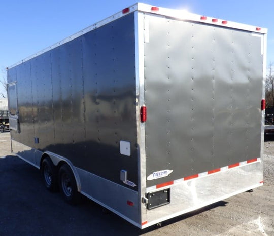 8.5' x 20' Concession Food Trailer Charcoal Grey Event Catering