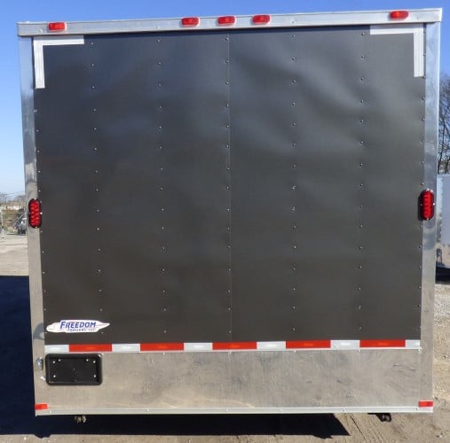 8.5' x 20' Concession Food Trailer Charcoal Grey Event Catering