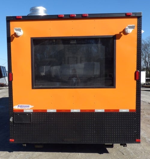 8.5' x 26' Concession Food Trailer Orange Event Catering